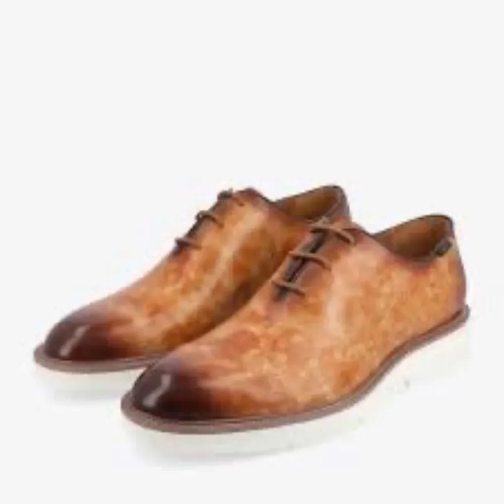 Taft‎ 365 Men's Model 101 Wholecut Oxfords Walnut Ombre Leather Size 11